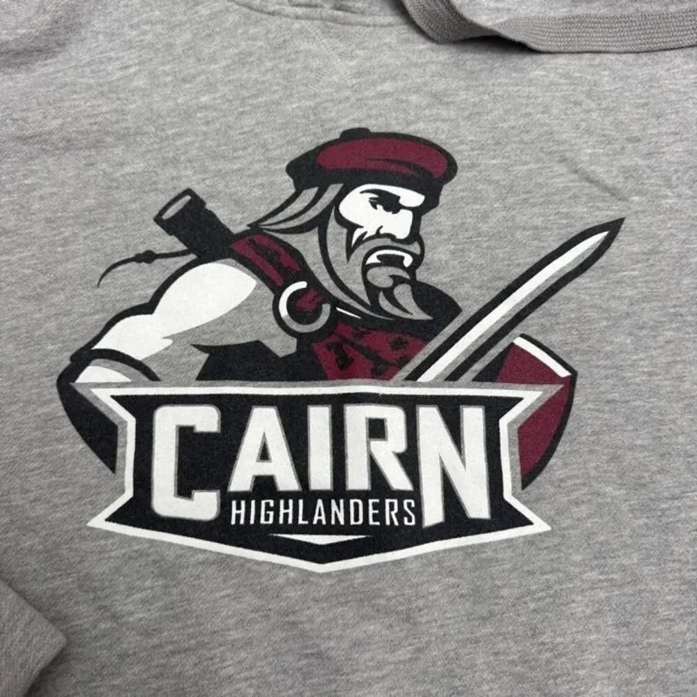Adidas Cairn Highlanders NCAA Hoodie Graphic Sweatshirt Mens XL Gray Graphic